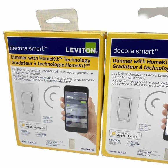 2 Leviton Dimmer With HomeKit Technology Works With Apple HomeKits 2 Units New - Picture 3 of 10